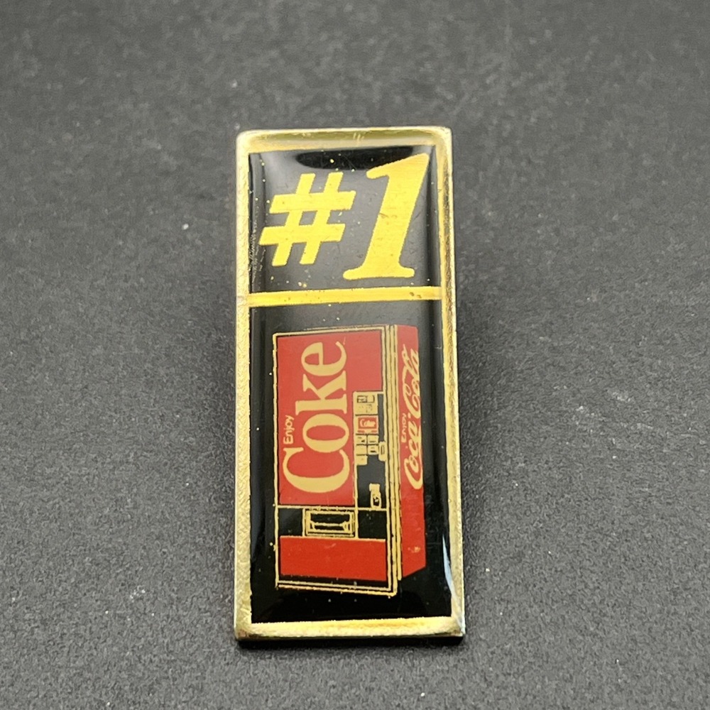 Coca-Cola Coke #1 Vending Machine Lapel Hat Pin